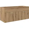 Image de Meuble sous-lavabo vidaXL avec porte, en bois d'ingénierie « Artisan Oak »