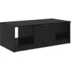 Image de vidaXL Table basse noire imitation chêne 102 x 50 x 36cm Bois composite