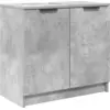 Image de vidaXL Armoire de salle de bain Béton Gris 64,5 x 33,5 x 59 cm Bois composite