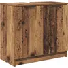 Image de vidaXL Armoire de salle de bain vieux bois 64,5 x 33,5 x 59 cm Bois composite