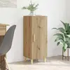 Image de vidaXL Sideboard Chêne Artisan 34,5 x 34 x 90 cm Matériau dérivé du bois