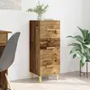 Image de vidaXL Buffet en vieux bois 34,5 x 34 x 90 cm Matériau dérivé du bois