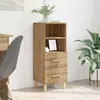 Image de vidaXL Sideboard Chêne Artisan 34 x 34,5 x 90 cm Matériau dérivé du bois