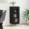 Image de Buffet vidaXL noir aspect chêne 34,5 x 32,5 x 90 cm