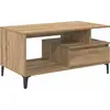 Image de vidaXL Table basse en chêne Artisan 90 x 49 x 45 cm Bois composite