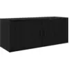 Image de vidaXL Étagère TV murale noire aspect chêne 100 x 34,5 x 40 cm
