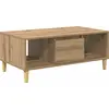 Image de vidaXL Table basse en chêne Artisan 90 x 50 x 26,5 cm Bois composite