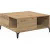 Image de vidaXL Table basse en chêne Artisan 80 x 80 x 36,5 cm Bois composite