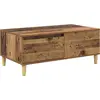 Image de vidaXL Table basse avec tiroirs Vieux bois 90 x 50 x 35 cm Bois composite