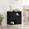 Image de vidaXL Sideboard noir imitation chêne 35 x 60 x 70 cm Bois composite