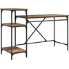 Image de vidaXL Bureau vieux bois 135 x 50 x 90 cm Bois composite