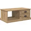 Image de vidaXL Table basse en chêne Artisan 90 x 50 x 35 cm Bois composite