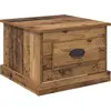 Image de vidaXL Table basse avec tiroirs Vieux bois 50 x 50 x 35 cm Bois composite