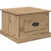 Image de vidaXL Table basse en chêne Artisan 50 x 50 x 35 cm Bois composite