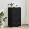Image de vidaXL Highboard noir imitation chêne 60 x 35,5 x 103,5 cm