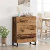 Image de vidaXL Buffet vieux bois 69,5 x 34 x 90 cm bois composite et fer