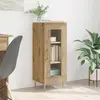 Image de vidaXL Sideboard Chêne Artisan 34 x 34,5 x 90 cm Matériau dérivé du bois