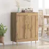 Image de vidaXL Sideboard Chêne Artisan 69,5 x 34 x 90 cm Bois composite et fer