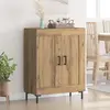 Image de vidaXL Sideboard Chêne Artisan 69,5 x 34 x 90 cm Bois composite et fer