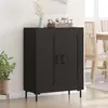 Image de vidaXL Sideboard noir imitation chêne 69,5 x 34 x 90 cm