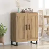 Image de vidaXL Sideboard Chêne Artisan 69,5 x 34 x 90 cm Bois composite et fer