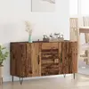 Image de vidaXL Buffet avec tiroirs Vieux bois 100 x 36 x 60 cm Bois composite