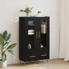 Image de vidaXL Highboard noir imitation chêne 69,5 x 31 x 115 cm