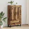 Image de vidaXL Highboard vieux bois 69,5 x 31 x 115 cm Bois composite
