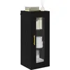Image de vidaXL Armoire murale noir aspect chêne 34,5 x 34 x 90 cm