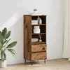 Image de vidaXL Highboard avec tiroirs vieux bois 40 x 36 x 110 cm Matériau dérivé du bois