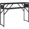 Image de vidaXL Table console noir imitation chêne 105x30x75cm bois composite