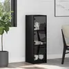 Image de vidaXL Highboard noir imitation chêne 35 x 37 x 109 cm Matériau dérivé du bois