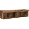 Image de Ensemble de meubles TV vidaXL, 2 pièces, bois recyclé, 60 x 30 x 30 cm, aggloméré