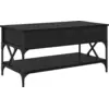 Image de vidaXL Table basse noire imitation chêne 100 x 50 x 50 cm Bois composite