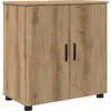 Image de Armoire de salle de bain vidaXL avec rangement, chêne Artisan, 61 x 35 x 64 cm