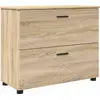 Image de vidaXL Armoire de salle de bain avec tiroirs Chêne Sonoma 76,5 x 35 x 64 cm