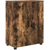 Image de vidaXL Armoire de salle de bain avec porte Chêne fumé 60 x 35 x 80 cm