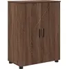 Image de vidaXL Armoire de salle de bain avec porte, aspect chêne brun 60 x 35 x 80 cm