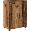 Image de Armoire de salle de bain vidaXL avec rangement et porte, en bois recyclé, 60 x 35 x 80 cm