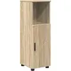 Image de vidaXL Armoire de salle de bain avec rangement Chêne Sonoma 30 x 35 x 95 cm