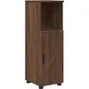 Image de vidaXL Armoire de salle de bain avec porte, aspect chêne brun 30 x 35 x 95 cm