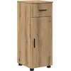 Image de vidaXL Armoire de salle de bain avec tiroirs Chêne Artisan 30 x 35 x 80 cm
