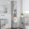 Image de vidaXL Armoire de salle de bain avec rangement Béton gris 30 x 35 x 192 cm