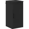 Image de vidaXL Armoire de salle de bain murale noire 30 x 31,5 x 61 cm