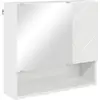 Image de vidaXL Armoire de toilette blanc brillant 59 x 17 x 55 cm Matériau dérivé du bois