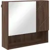 Image de vidaXL Armoire de toilette marron imitation chêne 59 x 17 x 55 cm Matériau dérivé du bois