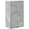 Image de Armoire de salle de bain vidaXL, à fixation murale, gris béton, 39 x 23,5 x 65 cm