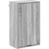 Image de Armoire de salle de bain vidaXL à fixation murale, gris Sonoma, 39 x 23,5 x 65 cm