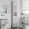 Image de vidaXL Armoire de salle de bain avec tiroirs Béton Gris 31,5 x 33 x 190 cm
