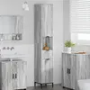 Image de vidaXL Armoire de salle de bain avec rangement Gris Sonoma 31,5 x 33 x 190 cm